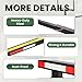 ECOTRIC 750lbs Capacity Black Truck Bed Extender Pickup Truck Bed Hitch Mount Extension Rack SUV Lumber Ladder Canoe Boat Kayak Long Pipes w/Flag - Powder Coated Steel