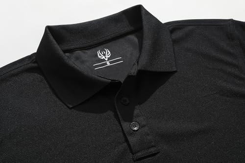 Men's Quick-Dry Active Polo Shirts Short Sleeve Performance for Golf Tennis Daily Casual Collared T-Shirt4