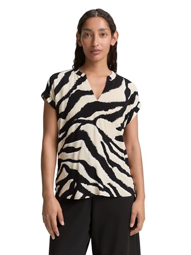 T-Shirt Femme Tom Tailor 1046458 en coton stretch pour un look casual