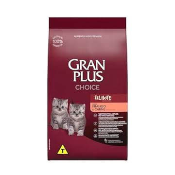 Gran Plus Ração Choice Para Gatos Filhotes Sabor Frango E Carne 10 1Kg