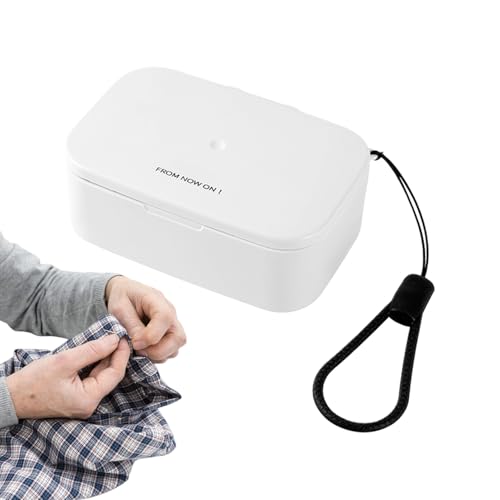 Kit de costura para principiantes, caja de almacenamiento con cierre magnético | Agujas de costura | para adultos, principiantes, viajes, reparaciones, remiendos, proyectos vestidos bordados