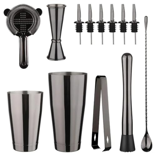 Set Coctelera Boston de Acero Inoxidable 13 piezas miniatura 2