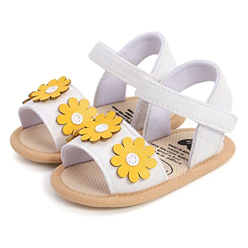 Infant Baby Girls Flower Denim Sandals Toddler Soft Sole Outdoor Sport Flats Sneakers Newborn Prewalkers Shoes2