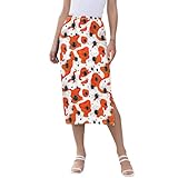 Jupes polyvalentes : cette jupe décontractée au-dessus du genou est un incontournable de votre garde-robe, non seulement être portée comme robe de travail et jupe décontractée au quotidien, mais aussi comme tenue de vacances à la plage, tenue de villégiature, jupe de fête, etc. Facile à assortir avec n'importe quel haut, chaussures à talons hauts ou sandales.