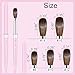 KEMEISI Acrylic Nail Brush Size #14, 100% Pure Kolinsky Nail Art Brushes for Acrylic Application, Sturdy Handle Oval Shaped Acrylic Powder Nail Design Tools for Professional Manicure DIY