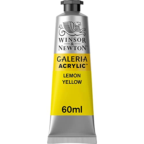 Winsor & Newton Galería - Pintura Acrílica , 60 ml, Amarillo (Lemon Yellow)