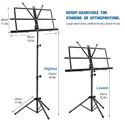 Neuma Pupitre de partition/Pupitre portable pliable super robuste avec trépied réglable en hauteur Base en métal, léger… - Les Beatles, Paul McCartney, John Lennon, RIngo Starr, George Harrison Neuma Pupitre de partition/Pupitre portable pliable super robuste avec trépied réglable en hauteur Base en métal, léger… – Image 3