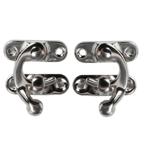 Retro Antique - Trigger Latch | 2pcs Left And Right Hook Lock with Robust Casting & Vivid Finish Matte Texture for Suitcase, Home and Professional Jewelry Vintage Style Activity