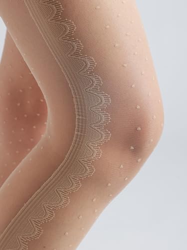 Image of Sahabowi Women Tights, Sheer High Waist Pantyhose, Vintage Control Top Stockings, Siwa7