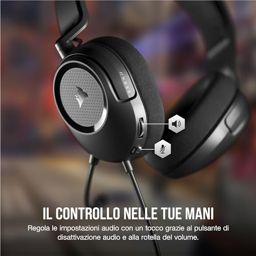 CORSAIR K55 CORE Tastiera (QWERTY Italiano) + HARPOON RGB PRO Mouse + HS35 v2 SURROUND Cuffia + MM100 Pacchetto mousepad gaming - Tastiera gaming - Immagine 3