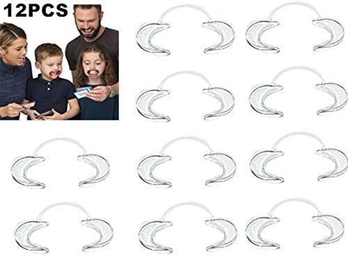 PuDax12PCS Dental Mouth Opener Cheek Retractors for Mouthguard Challenge Game or Dentistry