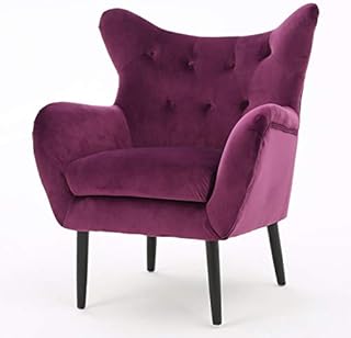Christopher Knight Home Halifax | Velvet Button-Tufted Arm Chair | Fuchisa, Fuchsia