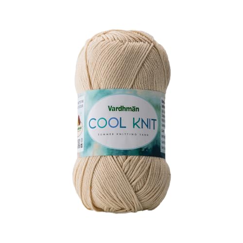 Image of Vardhman Cool Knit All Season Lightweight Poly Viscose Yarn | Pack-1
