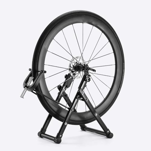 TT-YEB(売店) 後輪バランスとリムアライメント修理スタンド、アルミニウム合金自転車ホイールアライメントスタンド、12?29インチのクイックリリースホイールに適した折りたたみ式