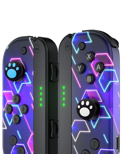 GGiking Wireless Controller Kompatibel mit Switch/OLED/Lite, Ersatz für Switch Kabellose Controller mit Turbo, Dual Vibration, 6-Axis Gyro, Motion Control, Wake-up Funktion