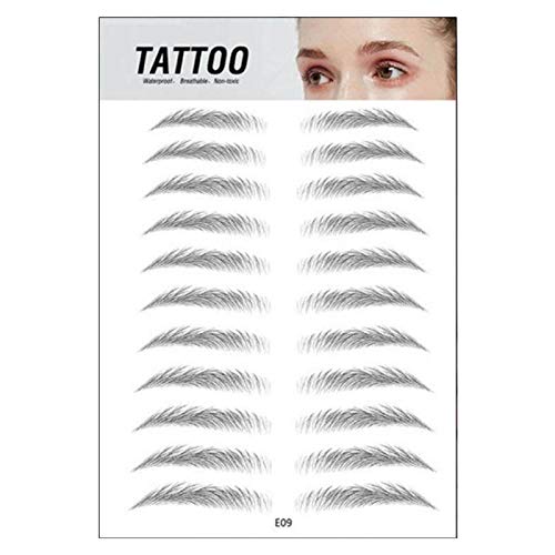 LUAMY 4Dステッカー 偽眉毛ステンシル タ 素敵 眉毛パッチ かわいい 簡単 メイクツール 眉毛ステッカー 眉シール 美容ツール 男女兼用