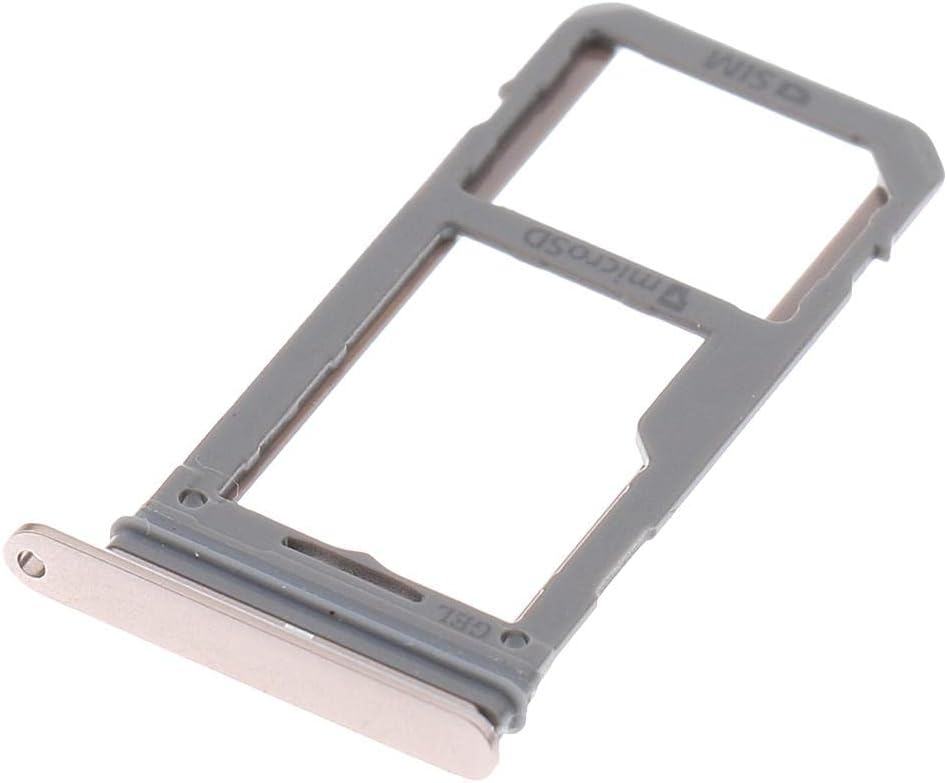 for Samsung Galaxy S8/ S8 Plus Metal Single Sim Card Tray & Single Micro SD Memory Card Holder Frame Replacement Gold