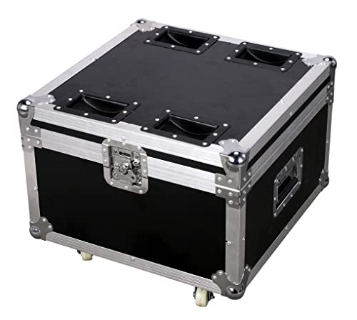 Djxfli 4 In 1 Utility Flight Case With Profile Wheels For Stage 6X15W Mini Bee Eyes Moving Head Lights, Road Case Air Box Custom Case For Dj Show Wedding Party Disco #TOP5