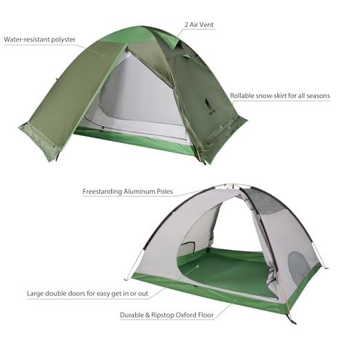 Carpa para Camping GEERTOP 4 Personas 4 Estaciones miniatura 3
