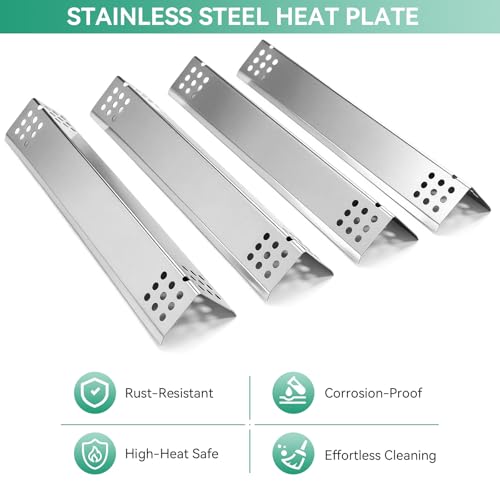 Image of 35633 Grill Replacement Parts for Monument 4 Burner 41847NG, 24367, 24633, 17842, 6 Burner 77352, 77352MB, 77352-MB, Burner Tube, Heat Plate & Igniter Kit for Kitchenaid 720-0954 Gas Grills