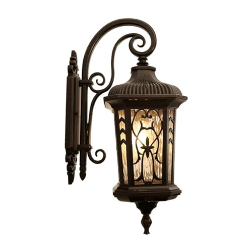 Applique murale extérieure vintage pour sécuriser un porche sombre avec style rétro