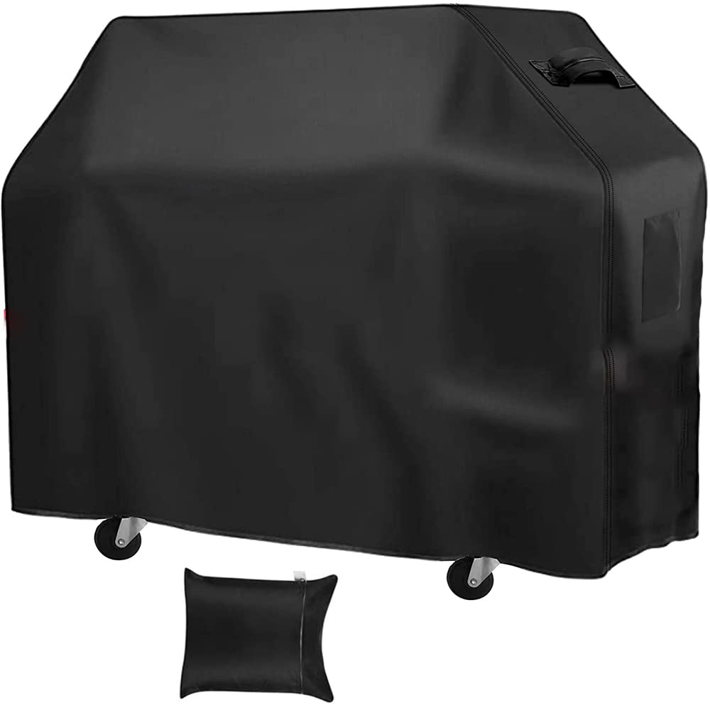 Gas Grill Barbecue Cover Waterproof 420D Oxford BBQ Gas Grill Smoker Cover Skyour Heavy Duty Patio Outdoor Gas Barbecue BBQ Grill Covers (XL: 67x24x45.6in)