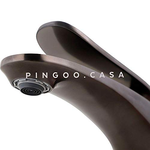 Pingoo.Casa, Torneira para Banheiro, Misturador Monocomando, Baixa Corumbá, Grafite