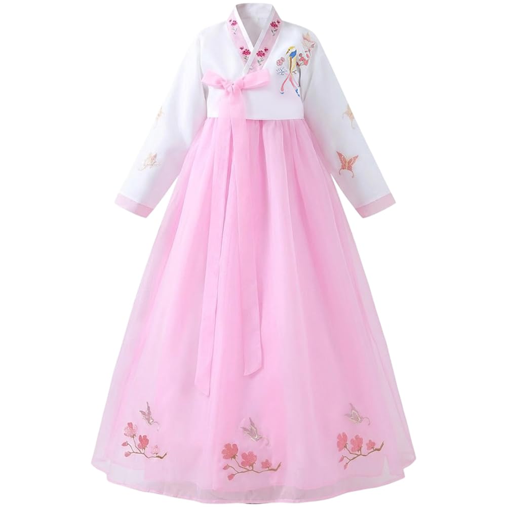 Lipfer Korean Traditional Dress Female Hanbok Dress Cosplay Outfit Korea Dance National Costume
