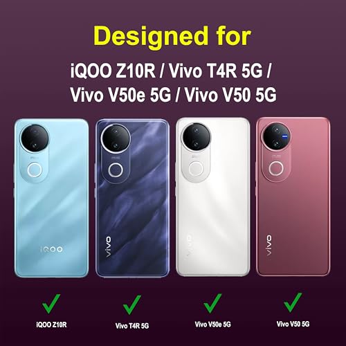Image of Zapcase Back Case Cover for iQOO Z10R | Compatible for iQOO Z10R Back Cover | Liquid Silicon Magic Case with Camera Protection | Lavender