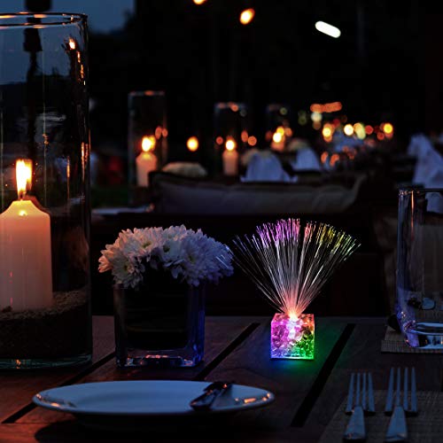 5.5" Light Up Mini Color Change Clear Centerpiece (Set Of 12) #TOP2