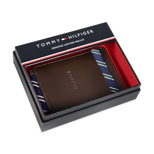 Image of Tommy Hilfiger Men's Tie Fabric Magnetic Front Pocket Wallet