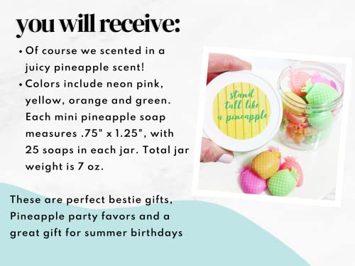 Stand Tall Like A Pineapple Mini Soaps. Best Friend Gift. Pineapple. Tropical Summer #TOP2