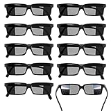 👓【Hochwertige Partybrille】 Der Brillenrahmen besteht aus hochwertigem PC-Material und die Linse aus AC-Material. Das Ganze ist wunderschön verarbeitet und langlebig. Es ist angenehm zu tragen, leicht und tragbar und kann lange verwendet werden.