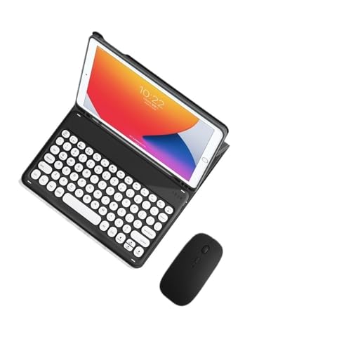 Teclado táctil y ratón rosa en funda YSJX para Galaxy Tab A9+ 2