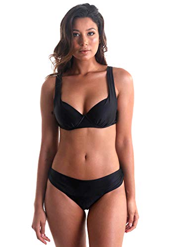 Calcinha Biquíni Avulso Cós Alto Orquídea - Preto - P