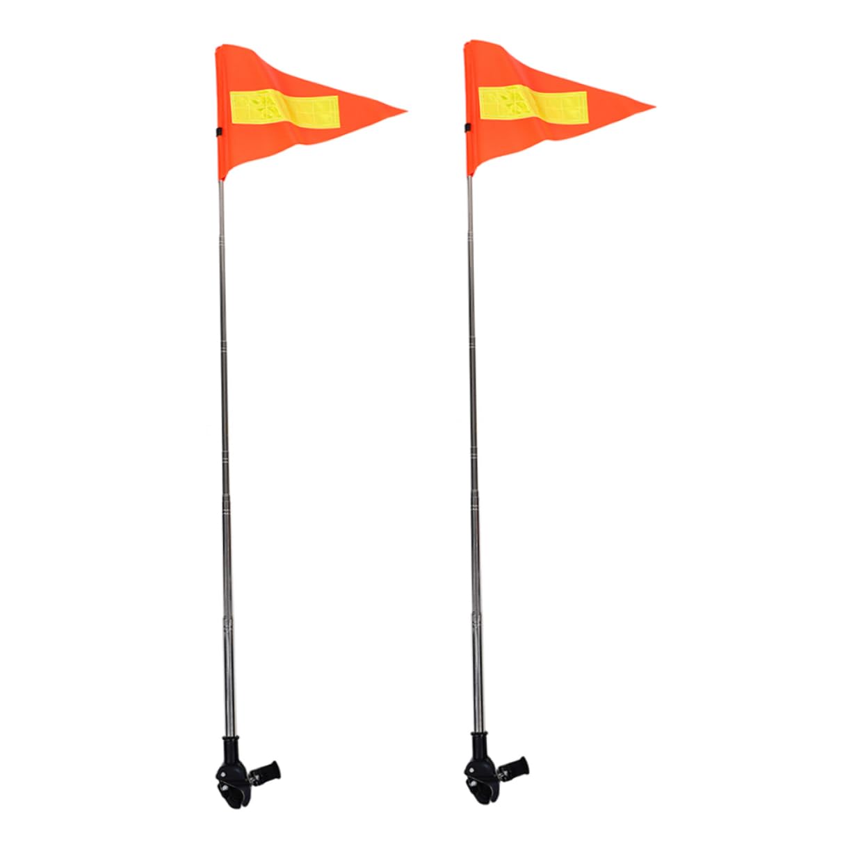 ibasenice 2piezas Bandera De Seguridad Reflectante para Carritos De Golf Diseño Ajustable para Actividades y Protección Sillas De Ruedas