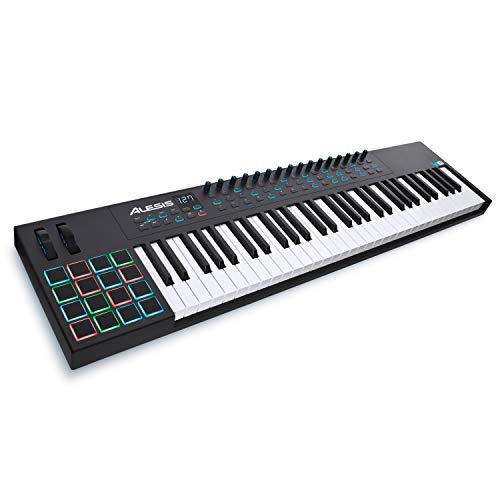 Alesis VI61-61-Key USB MIDI Keyboard Controller with 16 Pads, 16 Assignable Knobs, 48 Buttons and 5-Pin MIDI Out Plus Production Software Included by Alesis - Used condition - US$280.33