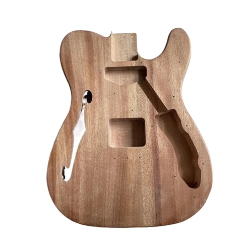 Unfinished Guitar Body Unfinished Mahogany Wood Blank Barrel For TL Guitars All Holes Finished DIY Parts Accessories