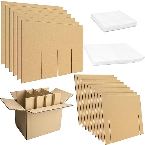 2 Sets Glass Divider Kits for Kitchen Moving Box Dish