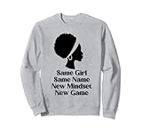 An inspirational, motivational and empowering design for entrepreneur girls featuring silhouette of a black afro girl and text saying, 