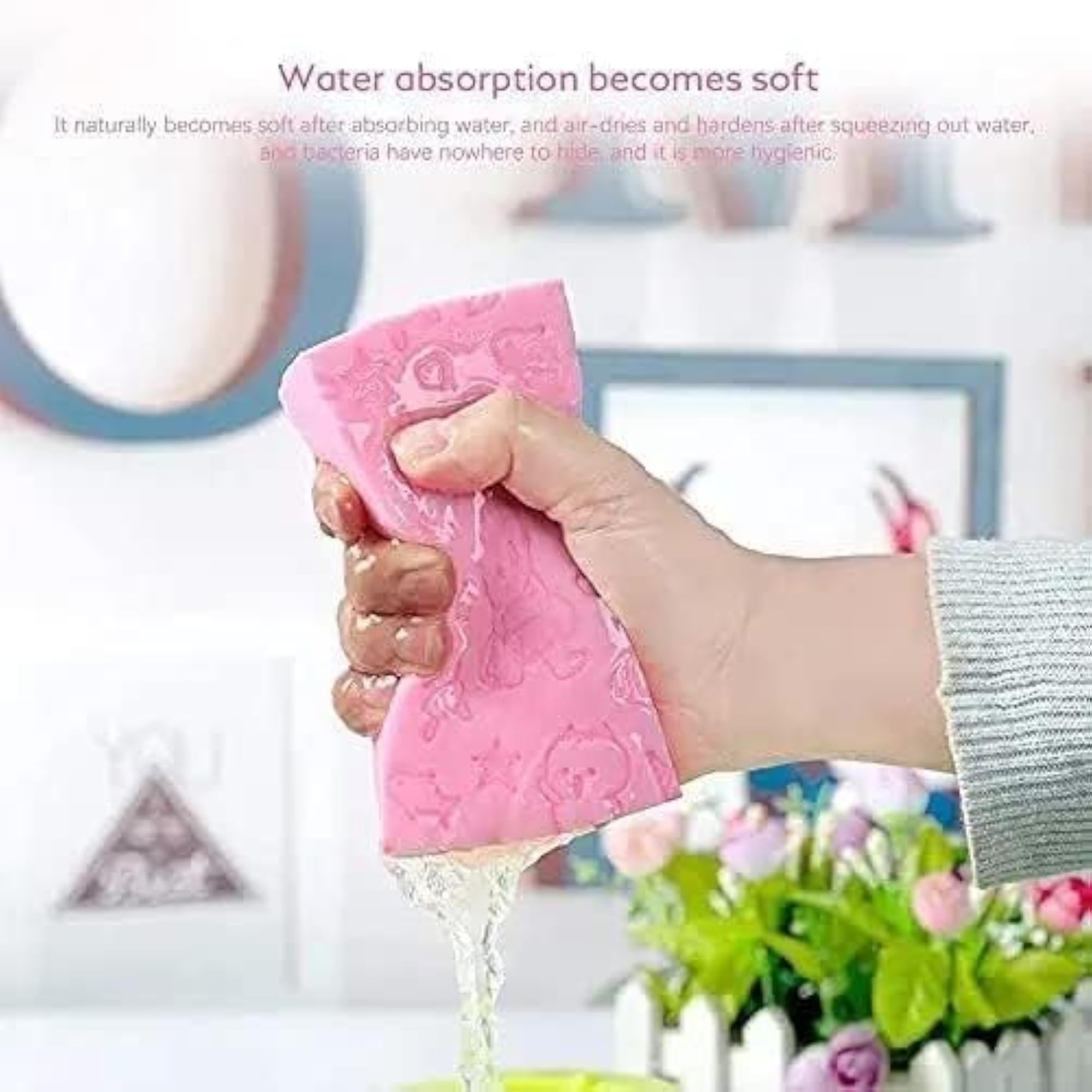 Soft Bath Sponge for Baby Kids & Adults, Gentle Exfoliating