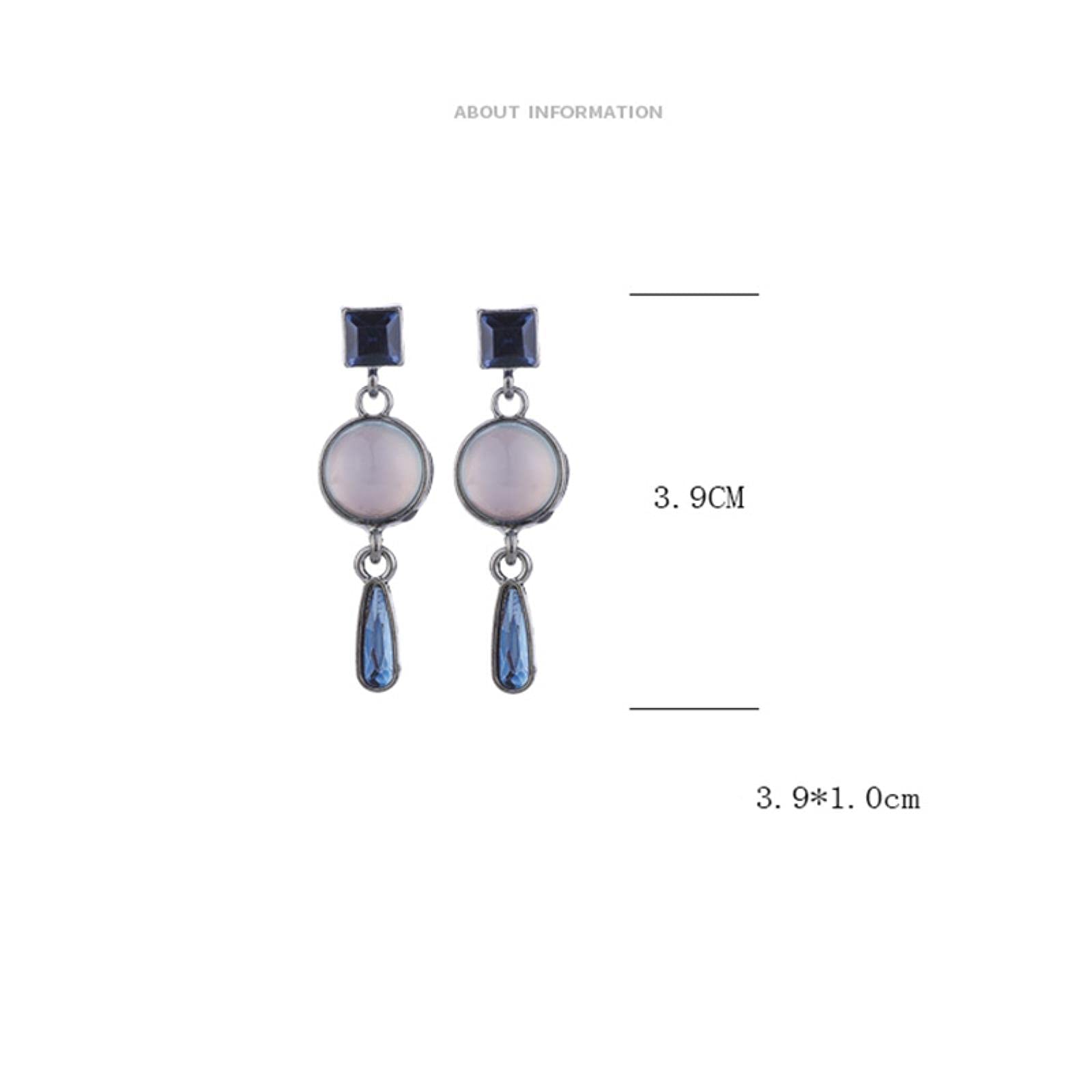 2 Paires De Boucles D'oreilles à Pince En Hématite - Pierres Naturelles - Occasion