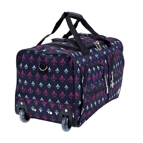 Image of Rockland Rolling Duffel Bag, Black, 22 inch