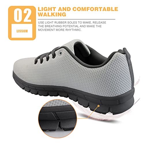 Wanyint Lightweight Sneakers for Running Walking Lace Up Black Sole Shoes3