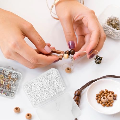 Image of 30 Pcs Clear Plastic Beads Storage Containers Box 4.1 x 3 x 1 InchSmall Clear Boxes with Hinged Lid Plastic Case Mini Square Arts Crafts Storage Organizers for Jewelry Beads Craft Supplies