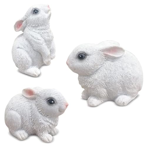 Irayin Mini Kaninchen Deko, Kaninchen Statue Figure, Osterdekoration...