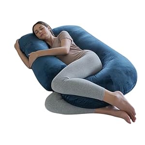 Maternity Pillow U Shape， Pregnancy Pillows for Sleeping， Body Pillow， Full Body Pillow，Back Hip Leg Abdominal Support Soft and Comfortable ， Pillowcase Removable Easy to Clean