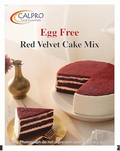 Image of Red Velvet Cake: Eggless Instant Premix for Baking | Smooth Voluminous, Velvety Rich Texture ! Melt-In-Mouth -100% Vegetarian ! Cake Mix Powder -1KG