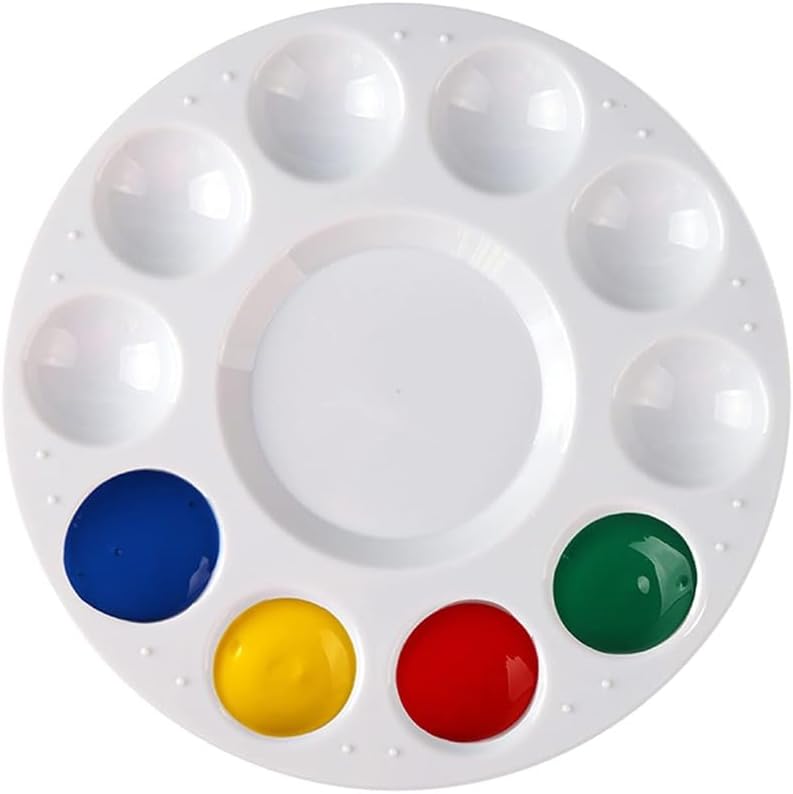 10 Wells Plastic Paint Tray Palette for Kids & Students Art Class Craft DIY or Have a Birthday Painting Party