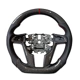 Carbon Fiber Steering Wheel for Pontiac G8 2008 2009, for Holden Commodore VE HSV SV6 Sport Flat Leather Carbon Fiber Trim Steering Wheel